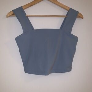 Dynamite Slate Blue Crop Top
